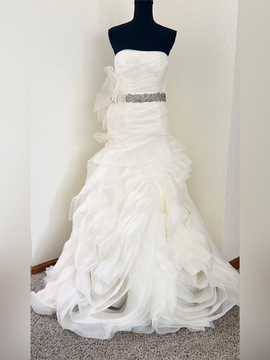 Vera Wang Dresses & Skirts - White by Vera Wang Organza Trumpet Wedding Dress STYLE # VW351011